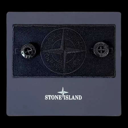 Close-up of black badge embroidery